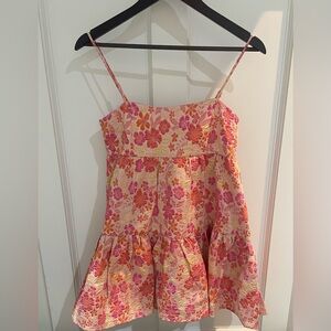 Floral Spaghetti Strap Mini Dress